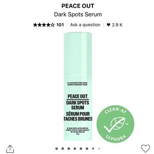 BNIB peace out dark spots serum